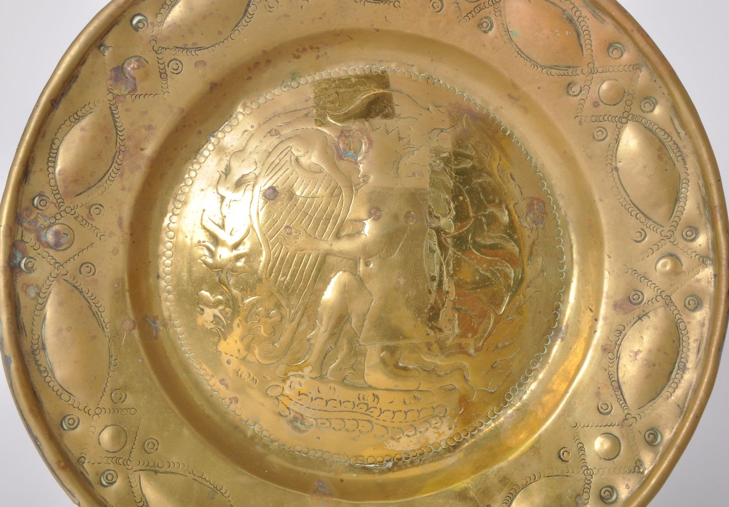 A Nuremberg brass alms dish, late 15th century - Image 2 of 4