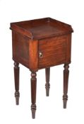 A Regency mahogany bedside cupboard