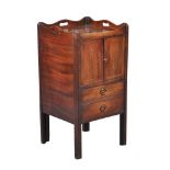 A George III mahogany pot cupboard