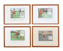 λ Charles E. Crombie (Scottish 1885-1967) The Rules of Golf, a set of twenty-four framed prints