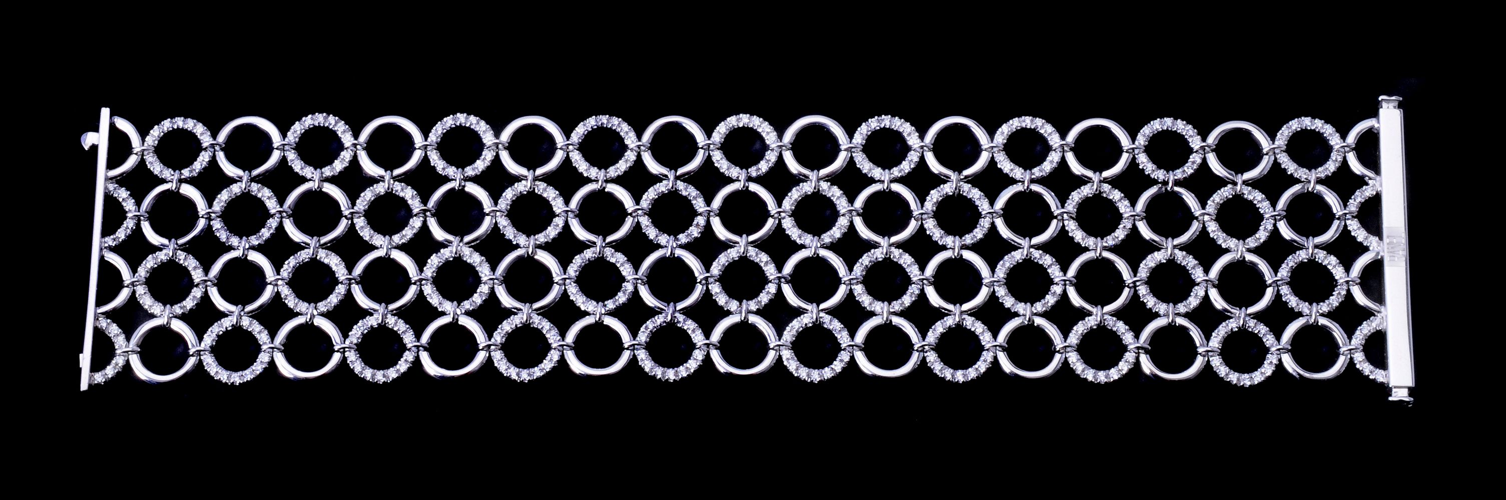 A diamond broad bracelet