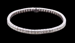 A diamond line bracelet