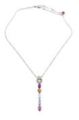 A multi gem set 'Allegra' necklace by Bulgari