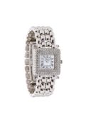 Chopard, Happy Sport, ref. 419 1, a lady's white gold bracelet watch