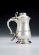 An early George III silver baluster tankard