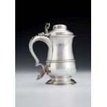 An early George III silver baluster tankard