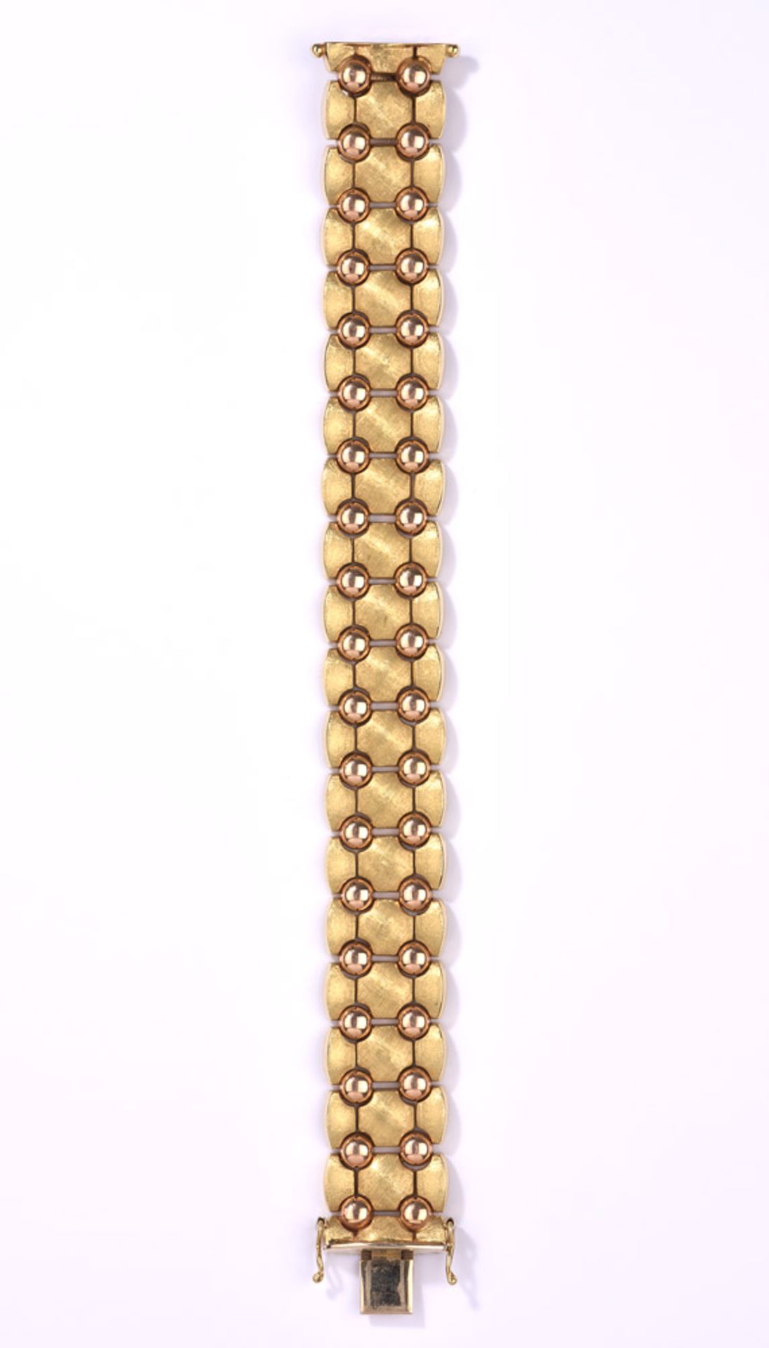 Armband585- Gelbgold, L: 18,5 cm, 46 g.