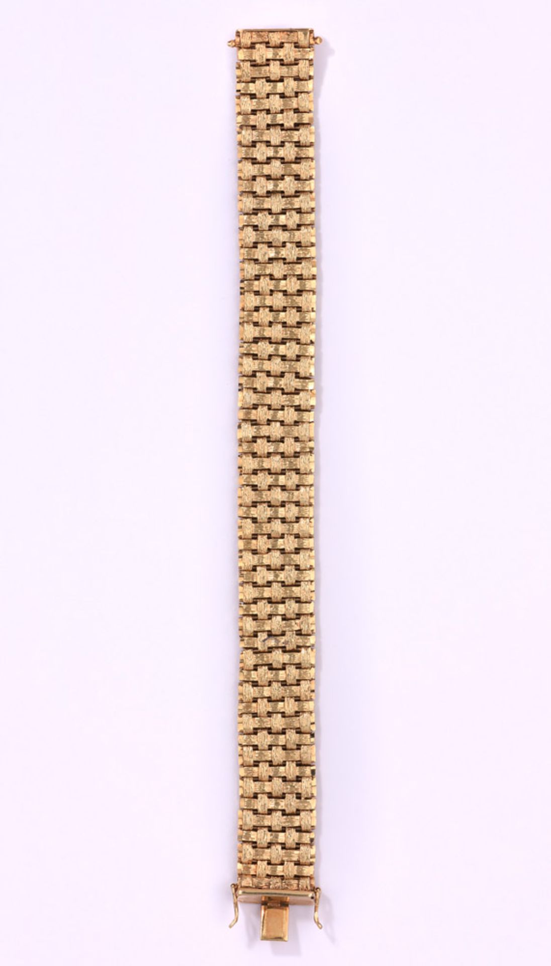 Armband585- Gelbgold. L: 18,5 cm, 70,5 g.
