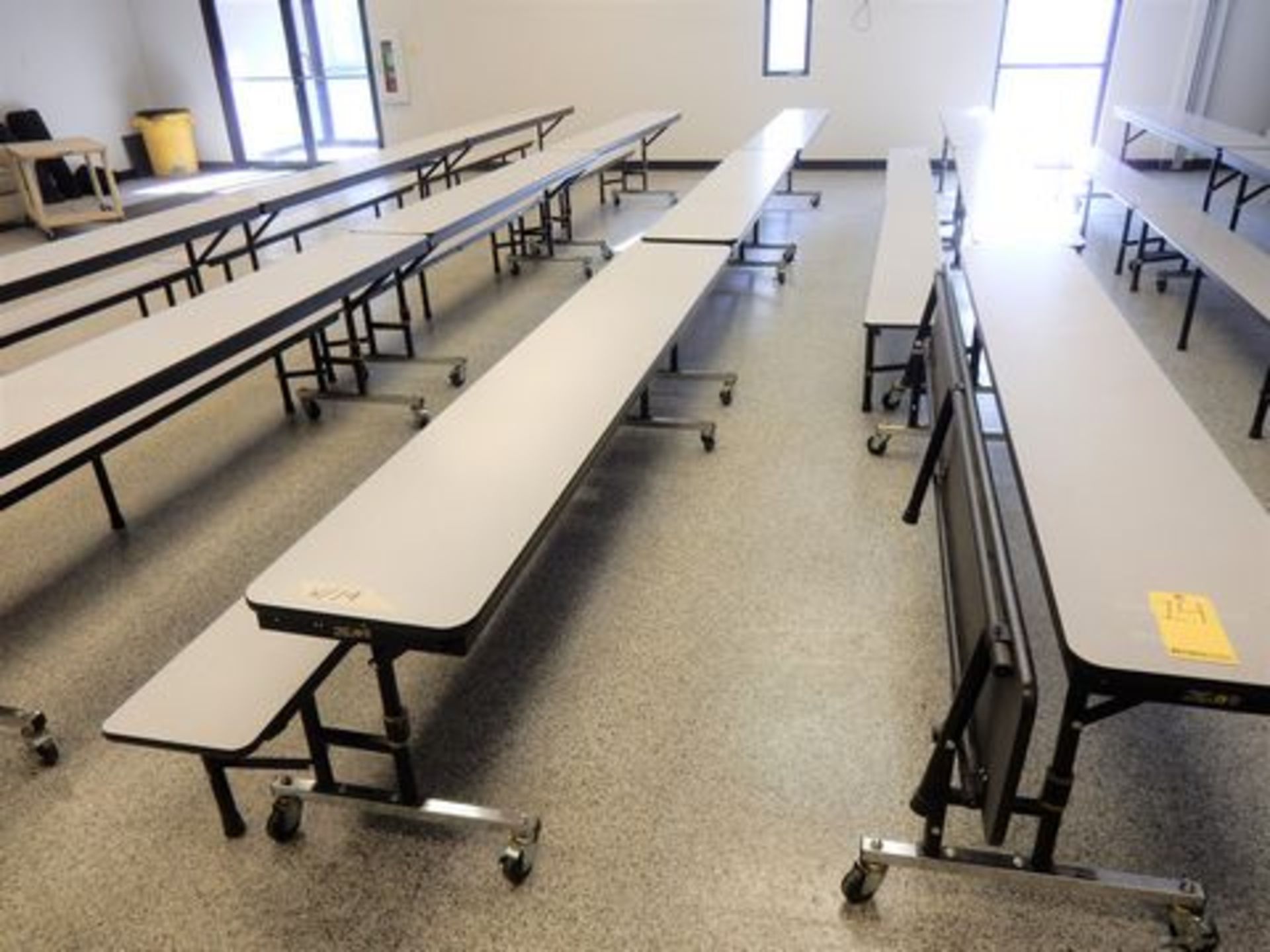 LOT (12) FOLDING CAFETERIA TABLES - Image 2 of 2