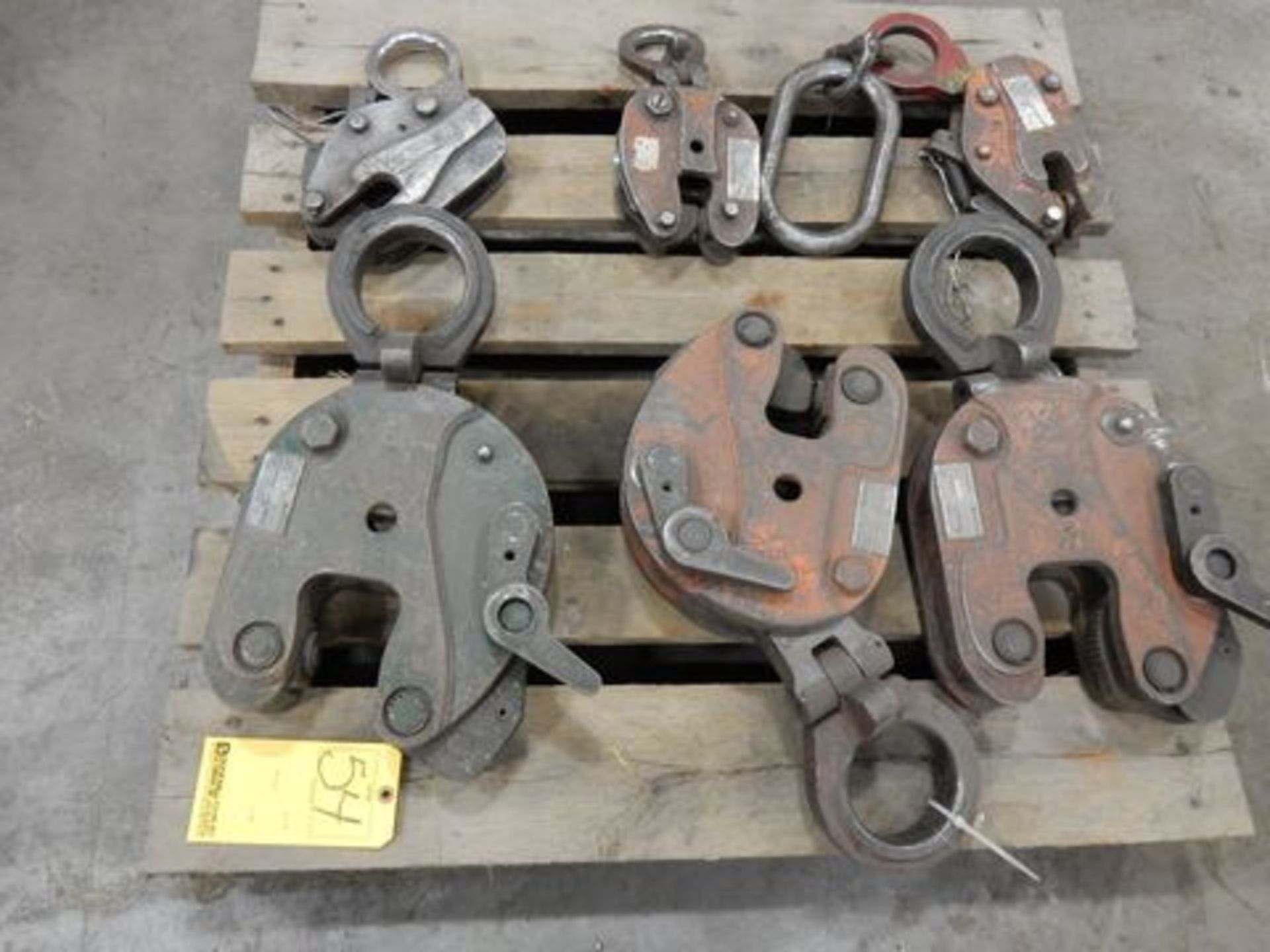 PALLET PLATE LIFTING CLAMPS, 3/4" - 2"