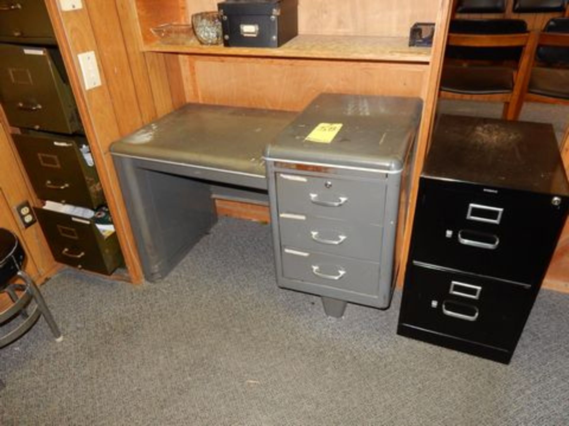 LOT DESKS & FILE CABINETS