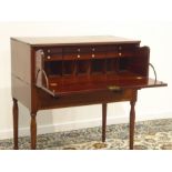 Early 19th century and later two drawer secretaire,