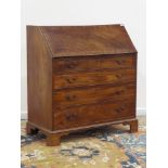 George III mahogany bureau,