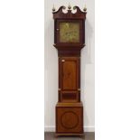 Early 19th century oak and mahogany longcase clock,