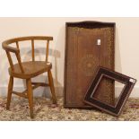 Child's country elm and beech stick and hoop back chair,