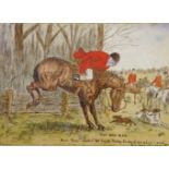 English School (19th century): Humorous Hunting Scenes,