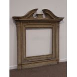 Early 19th century wood and gesso overmantle frame,