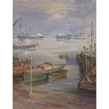 J M Hastings (British 20th century): 'In Southampton Docks',