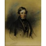 English School (19th century): Half Length Portrait of a Gentleman,