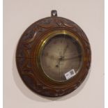Early 20th century barometer, silvered dial signed 'Dollond, 1.