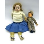 Armand Marseille Bisque head Doll with sleeping eyes, open mouth mould No.