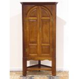'Acornman' oak corner cabinet on stand,