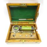 Walnut cased medical electric shocking machine,