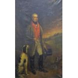 George Dodgson Tomlinson (1809 - 1884) Full length life size oil portrait of John Starkey in