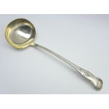 Victorian silver Kings pattern soup ladle Edinburgh 1857 Maker: Millidge and Son 6.