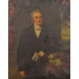 Samuel Howell (fl1828 - 1856) 3/4 length portrait of Thomas Starkey,