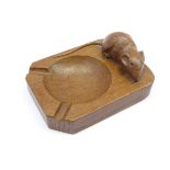 'Mouseman' oak ashtray, by Robert Thompson of Kilburn,