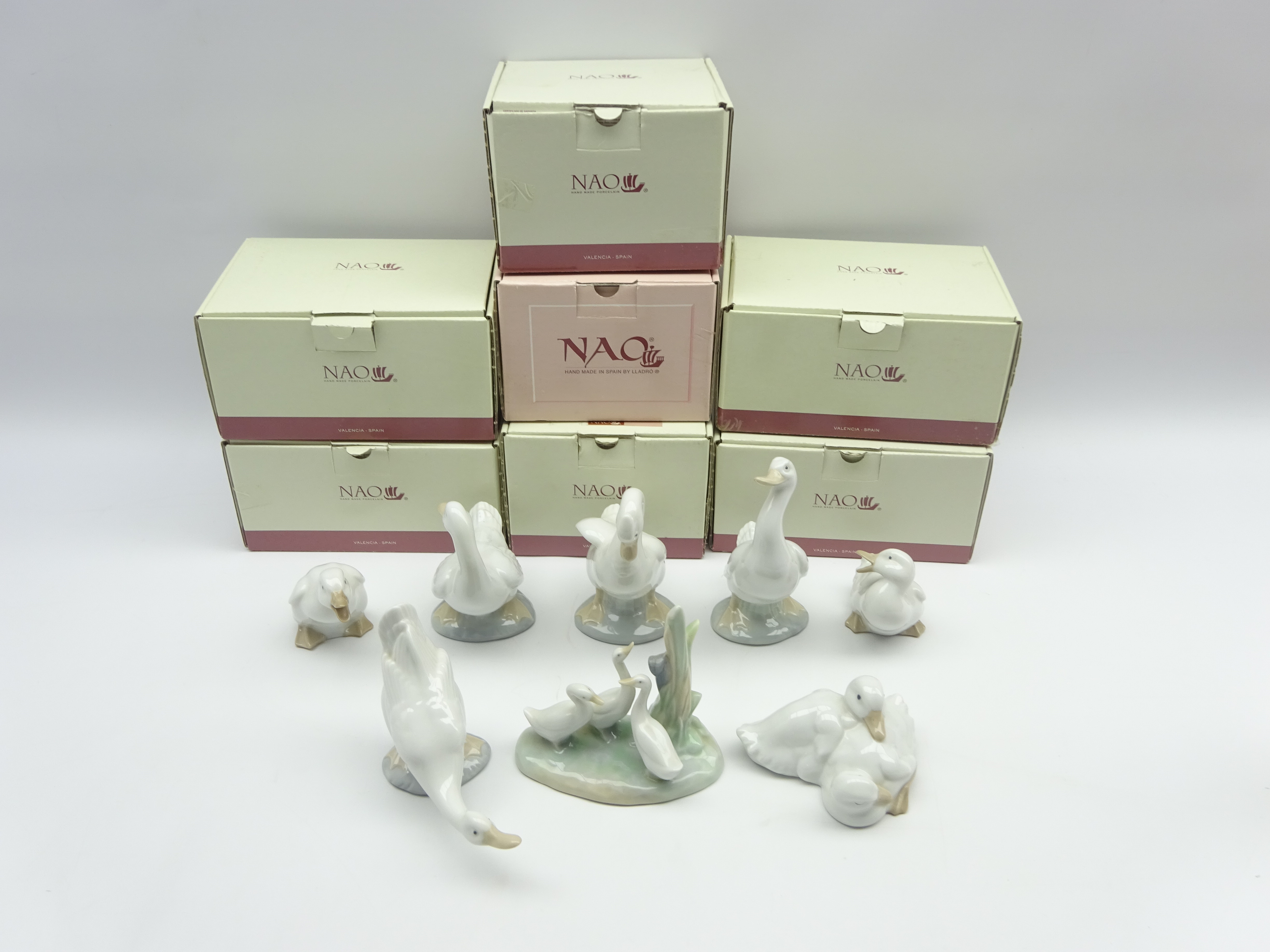 Eight Nao porcelain ducks, - Image 2 of 2