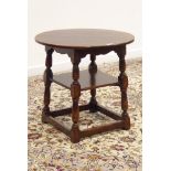 'Titchmarsh and Goodwin' oak tavern table, circular top,