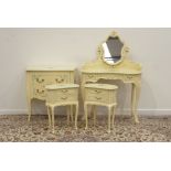 'Balzarotti Furniture' French style bedroom suite comprising of dressing table with cartouche