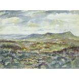 Ashley Jackson (British 1940-): Penhill on the Moor, watercolour signed and dated 1971,