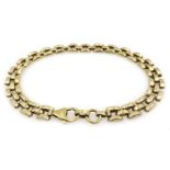 Gold link bracelet hallmarked 9ct approx 6.