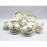 Paragon Elegance pattern tea set for six and a Wedgwood Hathaway Rose tea for six,