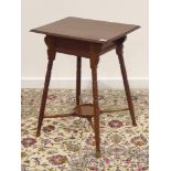 Edwardian walnut occasional table, rectangular moulded top,