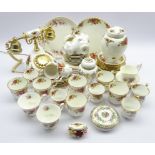 Royal Albert 'Old Country Roses' part coffee ware, telephone and other ceramics,
