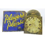 'Players Please' tobacco and cigarette double sided enamel advertising sign,
