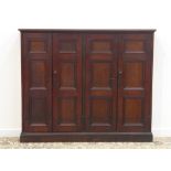 Victorian stained pine cabinet,
