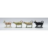 Two early 19th century Pearlware cow creamers,