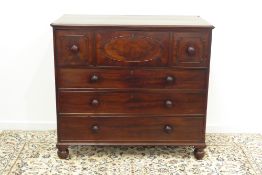 George III mahogany Gillows style secretaire chest,
