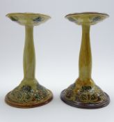 Pair of Royal Doulton candlesticks,