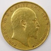 King Edward VII 1904 gold full sovereign