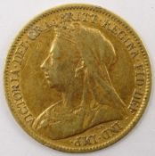 Queen Victoria 1901 gold half sovereign
