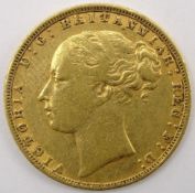 Queen Victoria 1884 gold full sovereign