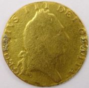 George III 1793 gold half 'spade' guinea