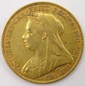 Queen Victoria 1897 gold full sovereign
