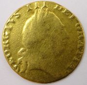 George III 1787 gold 'spade' guinea